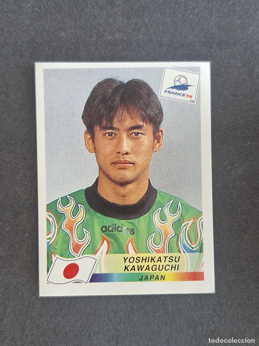 Cartes &agrave; collectionner de Football: L1 YOSHIKATSU KAWAGUCHI SELECCION JAPON 518 MUNDIAL FRANCIA 98 PANINI NUNCA PEGADO SIN PEGAR