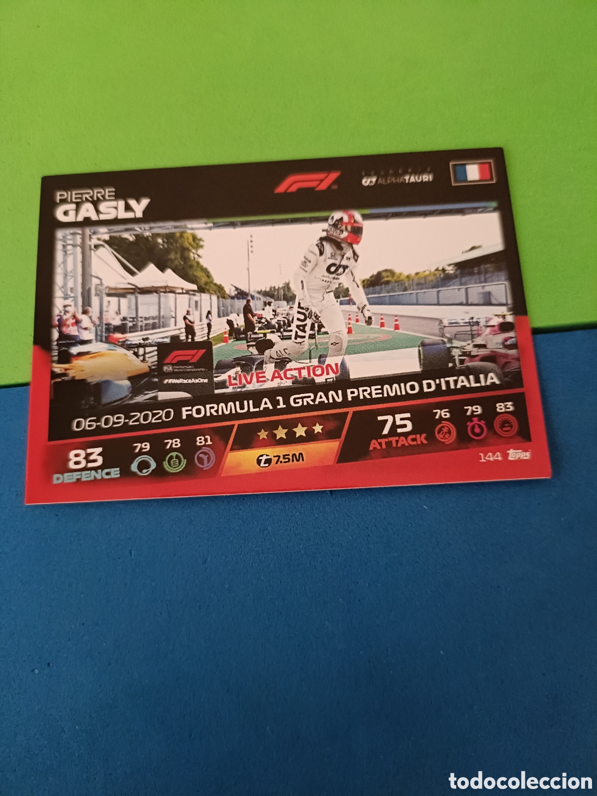 Cromos de f&uacute;tbol: Topps Turbo Attax F&oacute;rmula uno F1 2021 - 144 Gasly