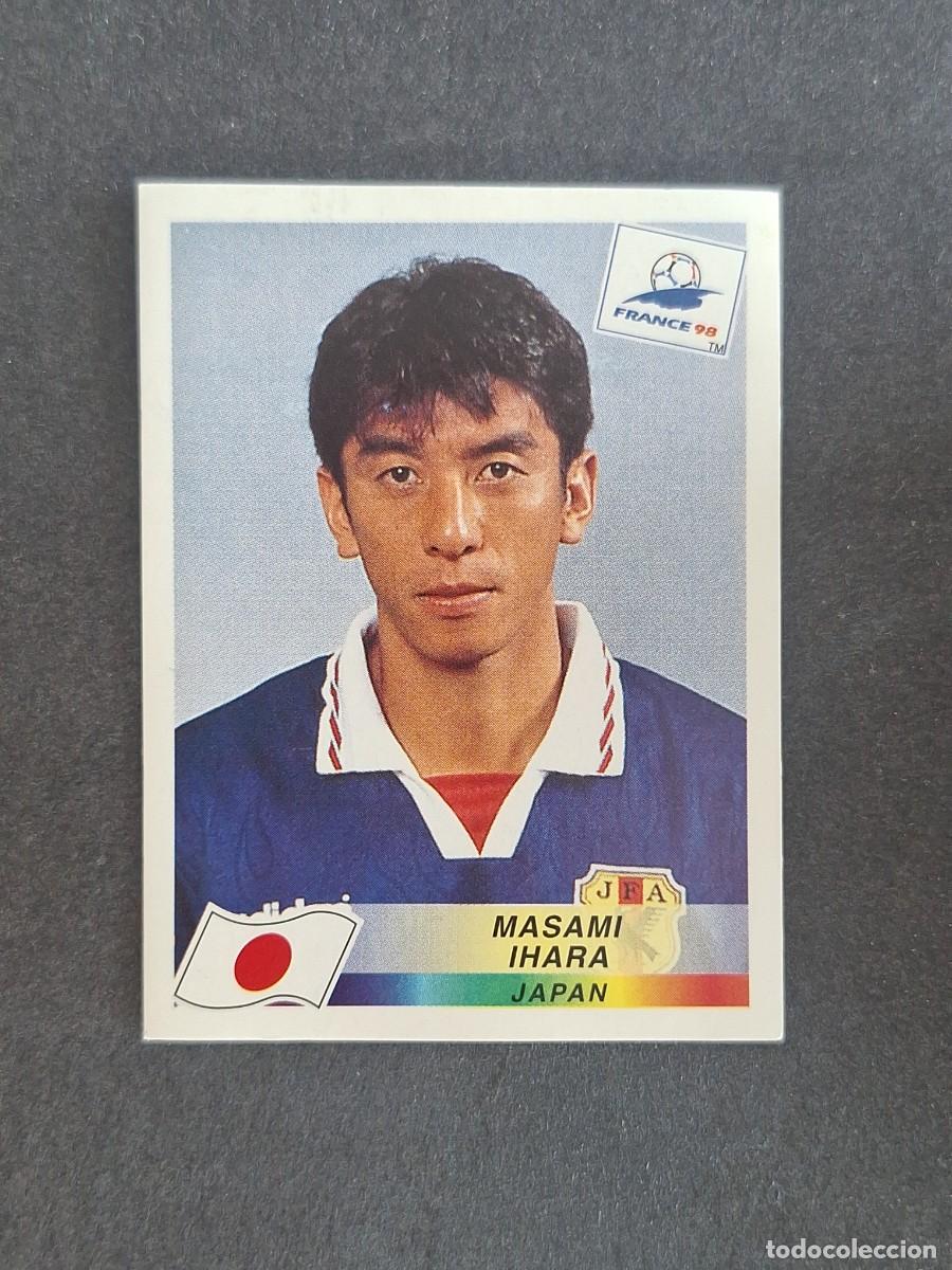 Cromos de f&uacute;tbol: L1 MASAMI IHARA SELECCION JAPON 521 MUNDIAL FRANCIA 98 PANINI NUNCA PEGADO SIN PEGAR