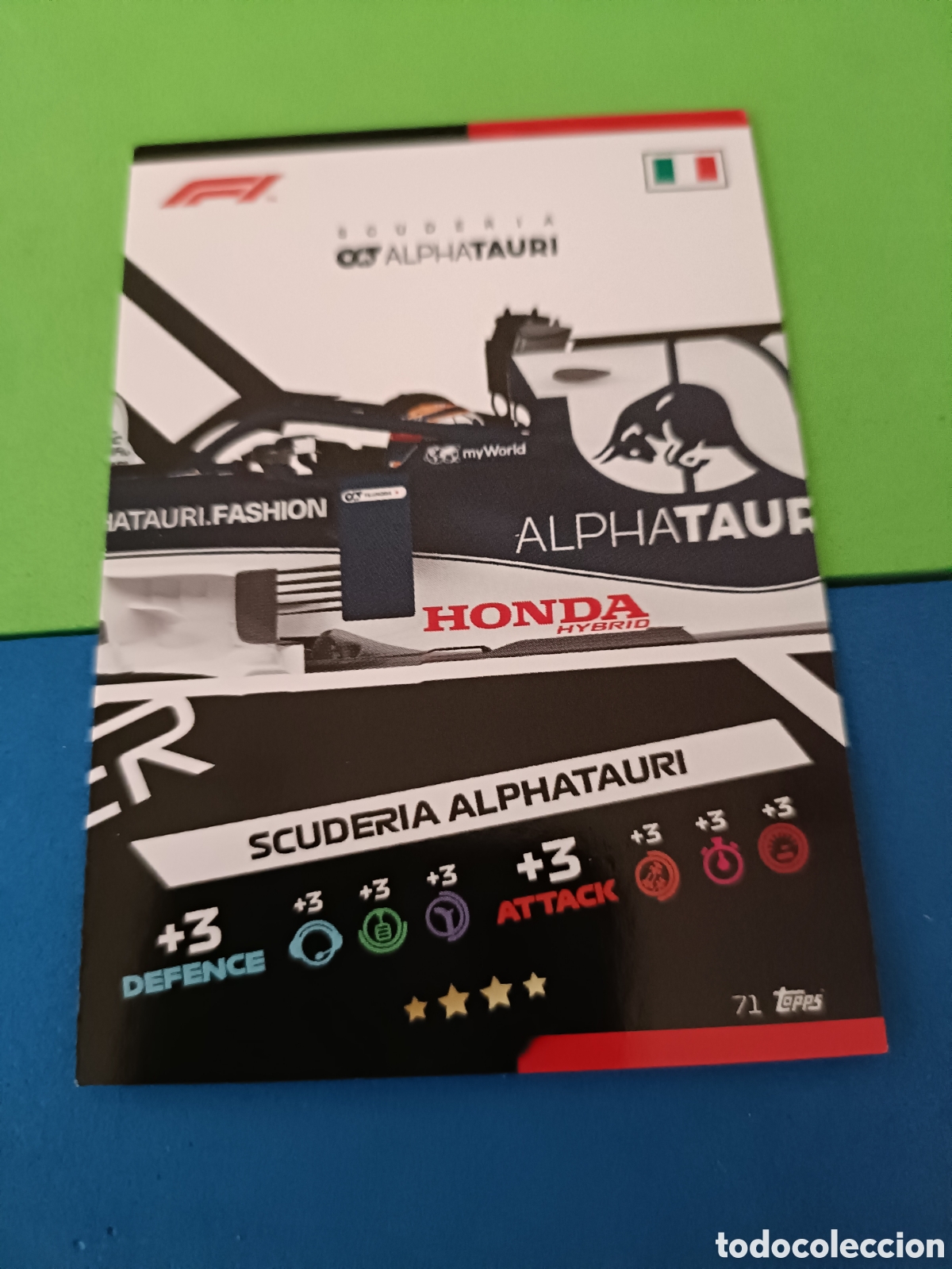 Cromos de f&uacute;tbol: Topps Turbo Attax F&oacute;rmula uno F1 2021 - 71 Alpha tauri