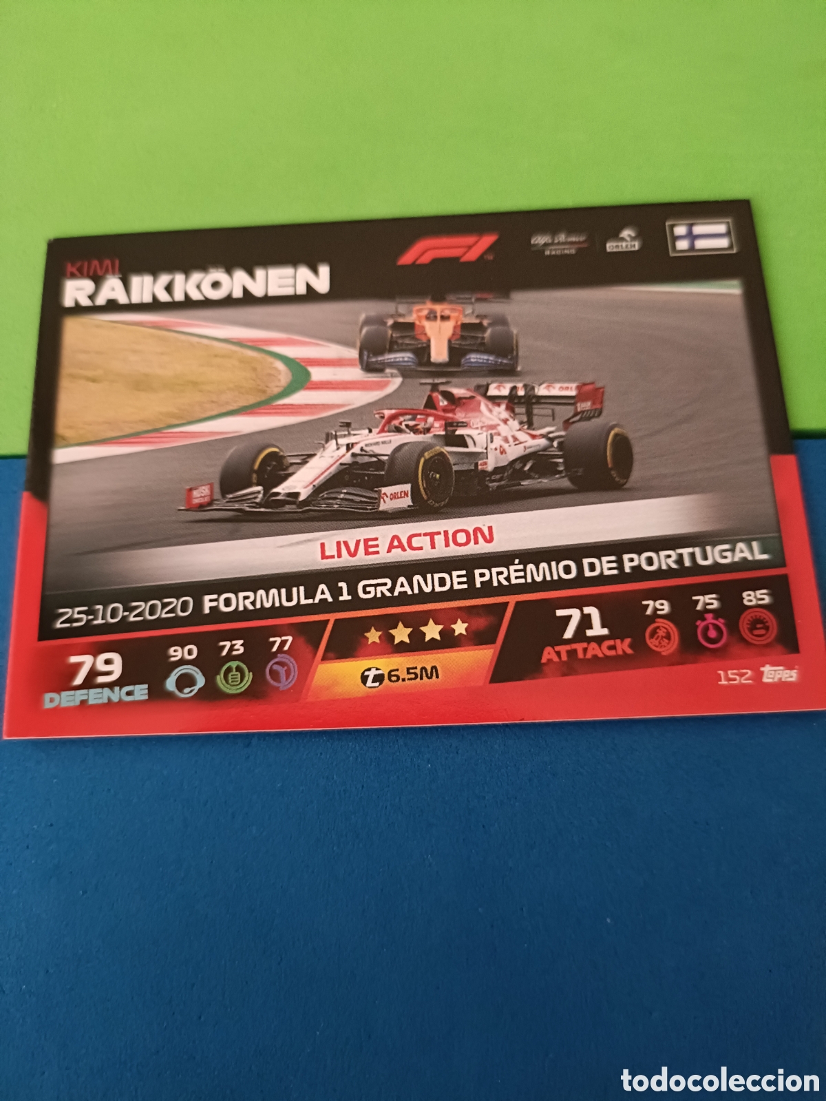 Cromos de f&uacute;tbol: Topps Turbo Attax F&oacute;rmula uno F1 2021 - 152 Raikkonen