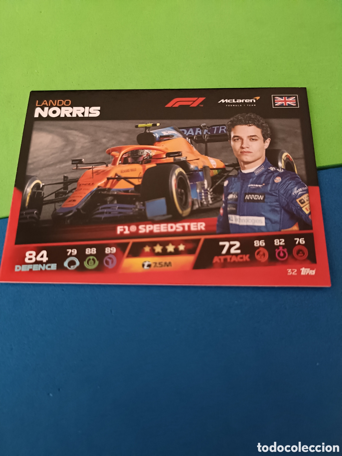 Cromos de f&uacute;tbol: Topps Turbo Attax F&oacute;rmula uno F1 2021 - 32 Norris