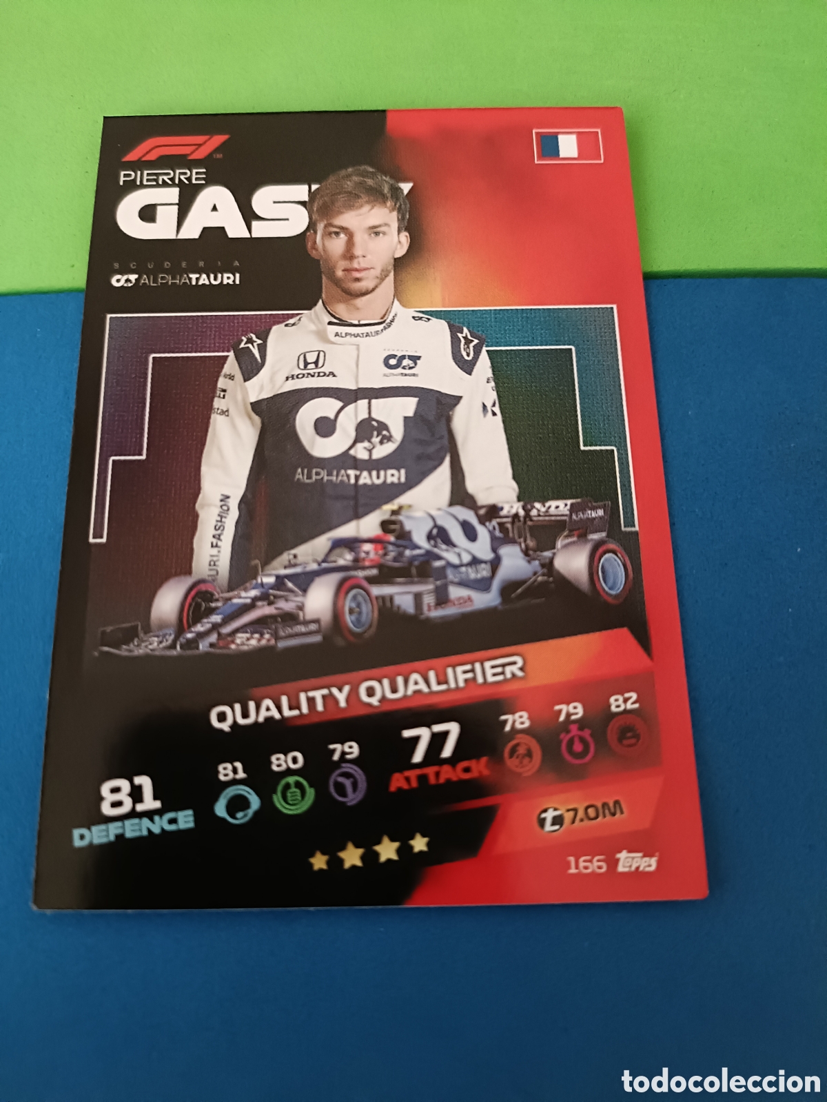 Cromos de f&uacute;tbol: Topps Turbo Attax F&oacute;rmula uno F1 2021 - 166 Gasly