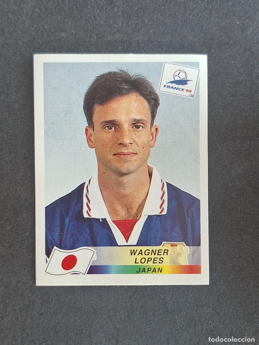 Cromos de f&uacute;tbol: L1 WAGNER LOPES SELECCION JAPON 530 MUNDIAL FRANCIA 98 PANINI NUNCA PEGADO SIN PEGAR