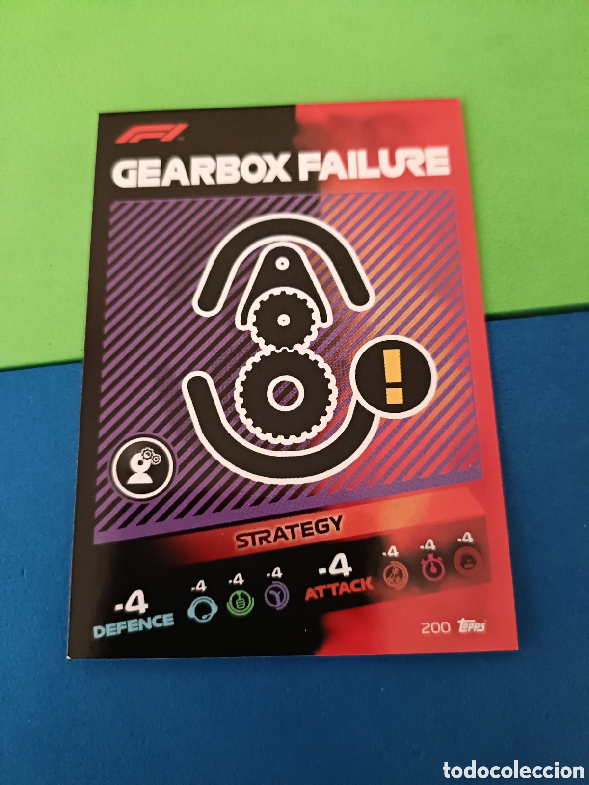 Cromos de f&uacute;tbol: Topps Turbo Attax F&oacute;rmula uno F1 2021 - 200 Gearbox Failure