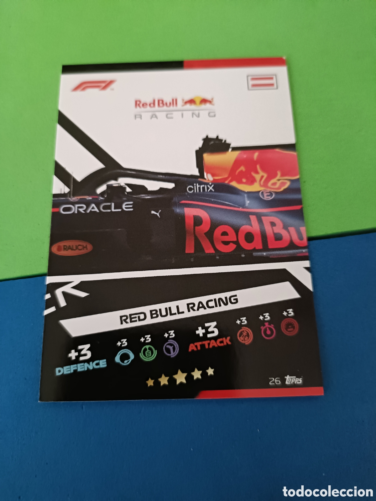 Cromos de f&uacute;tbol: Topps Turbo Attax F&oacute;rmula uno F1 2021 - 26 Red bull