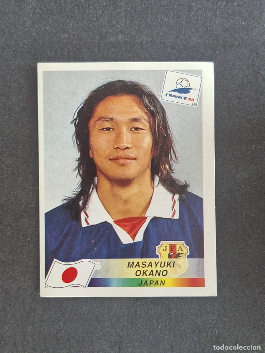 Cromos de f&uacute;tbol: L1 MAYASUKI OKANO SELECCION JAPON 532 MUNDIAL FRANCIA 98 PANINI NUNCA PEGADO SIN PEGAR