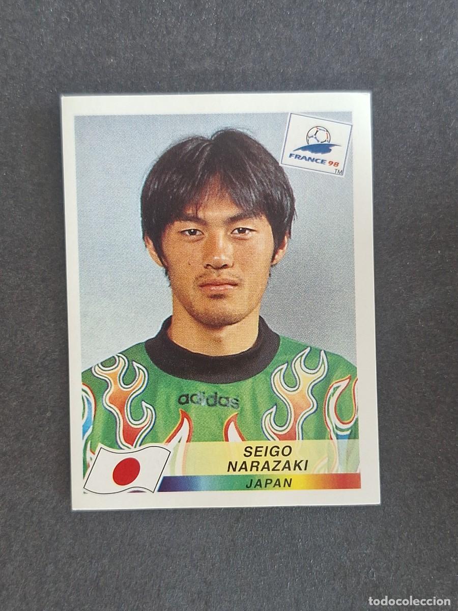 Cromos de f&uacute;tbol: L1 SEIGO NARAZAKI SELECCION JAPON 533 MUNDIAL FRANCIA 98 PANINI NUNCA PEGADO SIN PEGAR