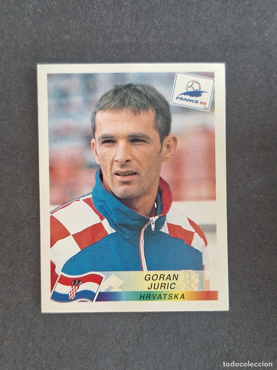 Cromos de f&uacute;tbol: L1 GORAN JURIC CROACIA 537 MUNDIAL FRANCIA 98 PANINI NUNCA PEGADO SIN PEGAR
