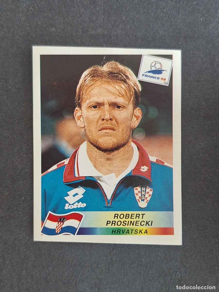 Cromos de f&uacute;tbol: L1 ROBERT PROSINECKI SELECCION CROACIA 544 MUNDIAL FRANCIA 98 PANINI NUNCA PEGADO SIN PEGAR