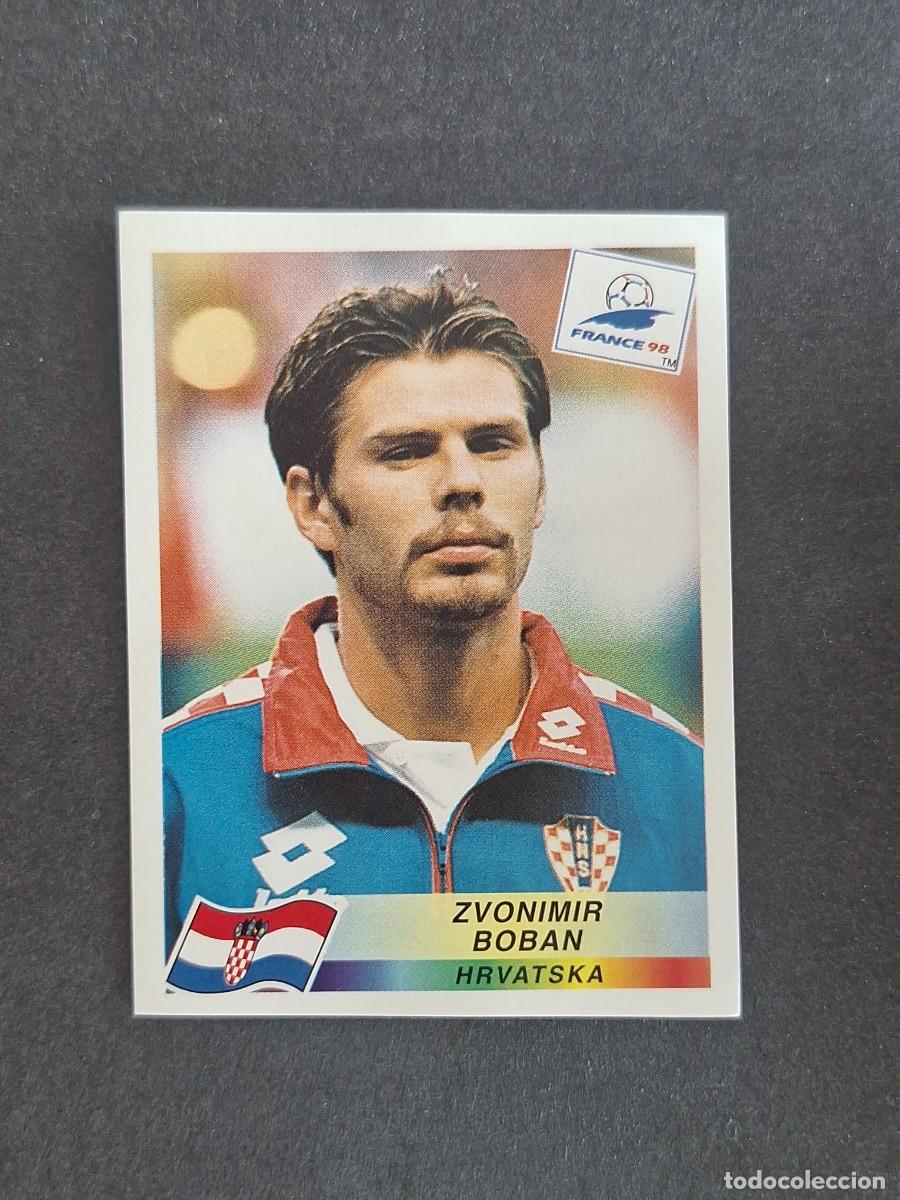 Cromos de f&uacute;tbol: L1 ZVONIMIR BOBAN SELECCION CROACIA 545 MUNDIAL FRANCIA 98 PANINI NUNCA PEGADO SIN PEGAR