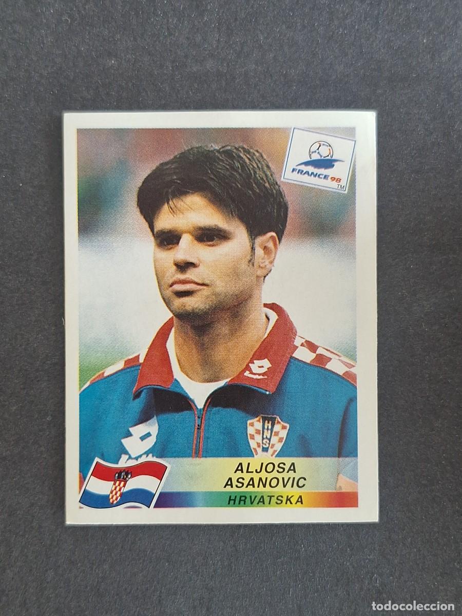 Cromos de f&uacute;tbol: L1 ALJOSA ASANOVIC SELECCION CROACIA 546 MUNDIAL FRANCIA 98 PANINI NUNCA PEGADO SIN PEGAR