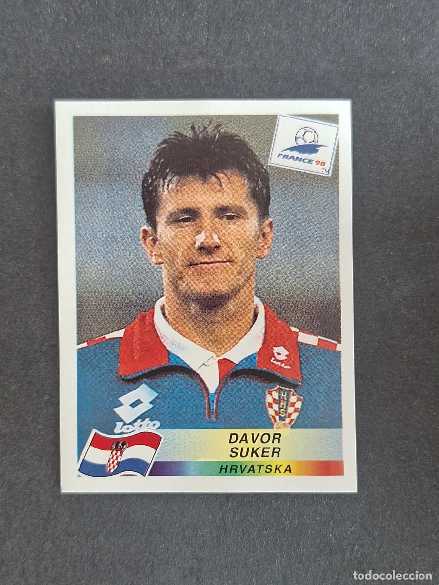 Cromos de f&uacute;tbol: L1 DAVOR SUKER SELECCION CROACIA 548 MUNDIAL FRANCIA 98 PANINI NUNCA PEGADO SIN PEGAR
