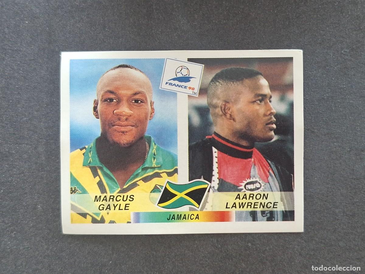 Cromos de f&uacute;tbol: L1 MARCUS GAYLE - LAWRENCE SELECCION JAMAICA 561 MUNDIAL FRANCIA 98 PANINI NUNCA PEGADO SIN PEGAR