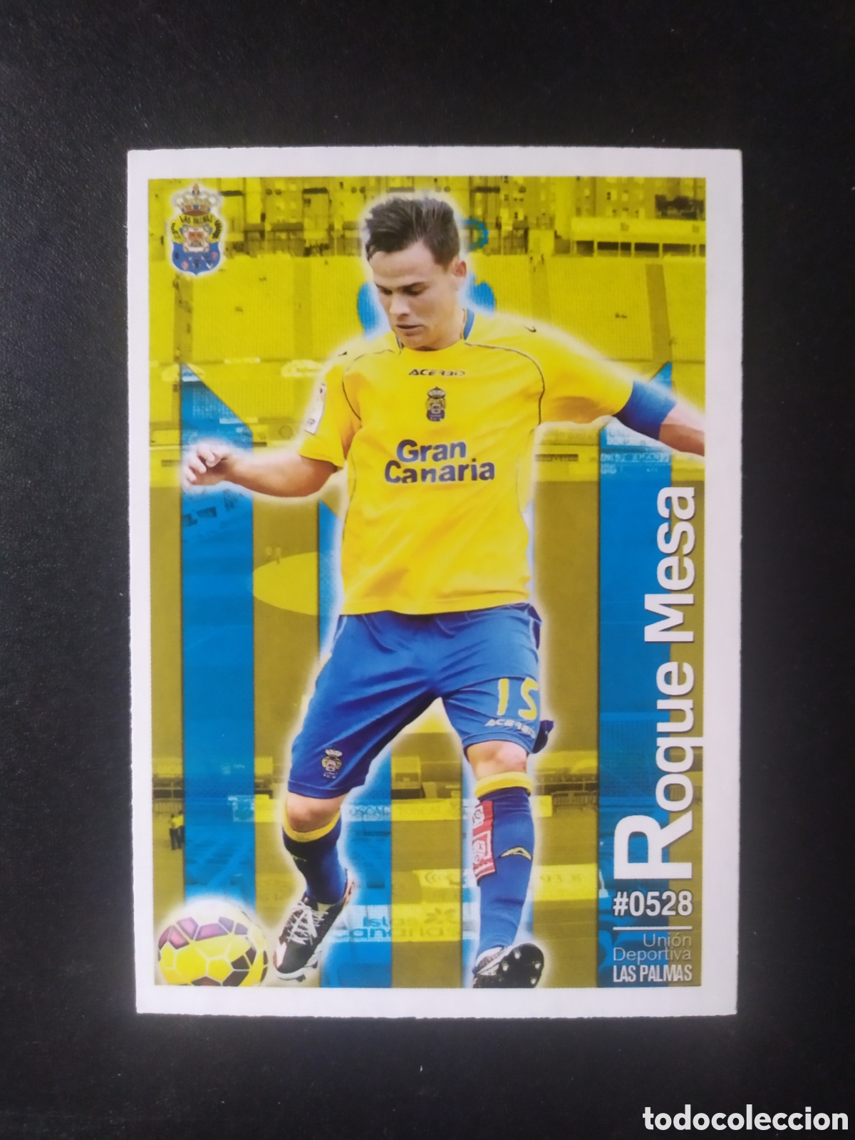 Cromos de Futebol: Mundicromo fichas Liga 2015 2016 15 16 Roque Mesa n&deg; 528 Las Palmas