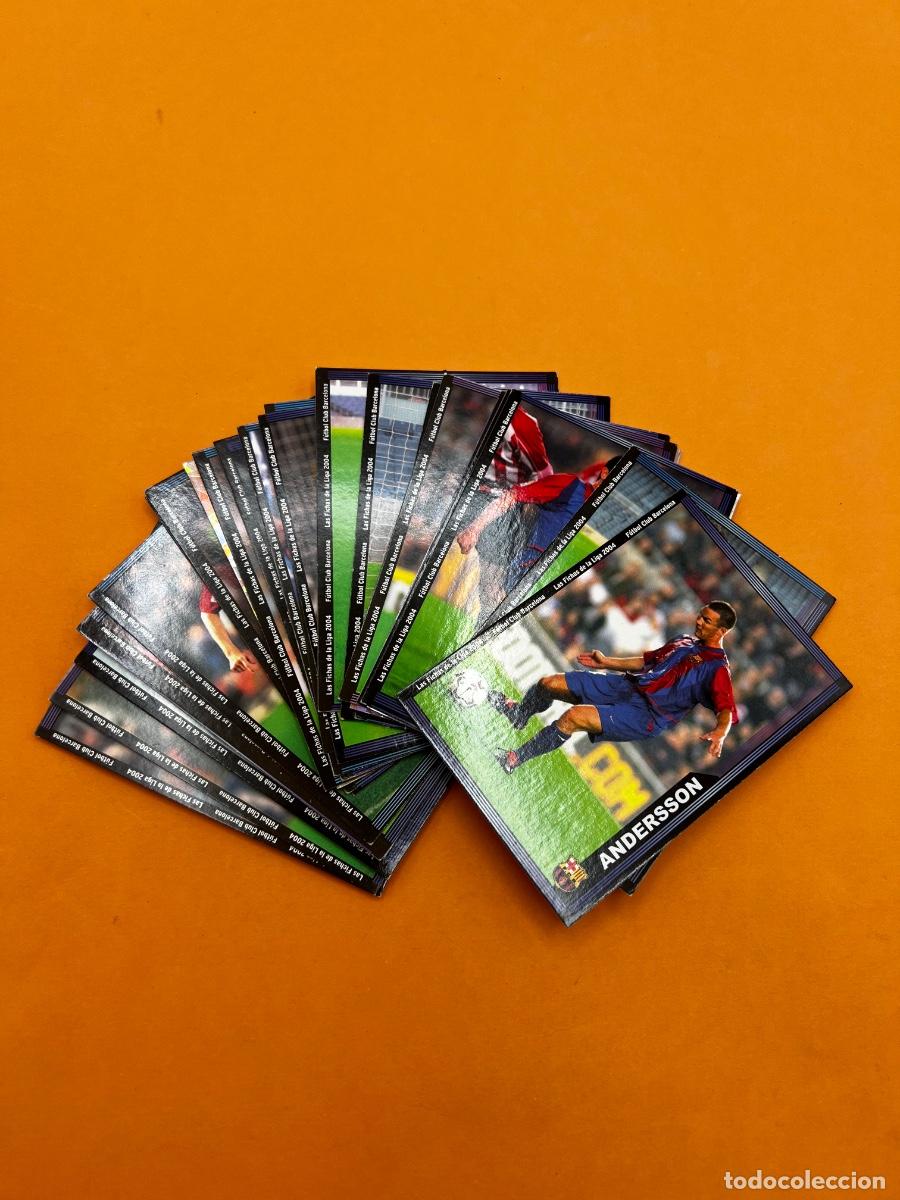 Fu&szlig;ball-Sticker: LOTE 24 CROMOS. LAS FICHAS DE LA LIGA 2004. F&Uacute;TBOL CLUB BARCELONA. CROMOS NUEVOS. TODOS DIFERENTES.
