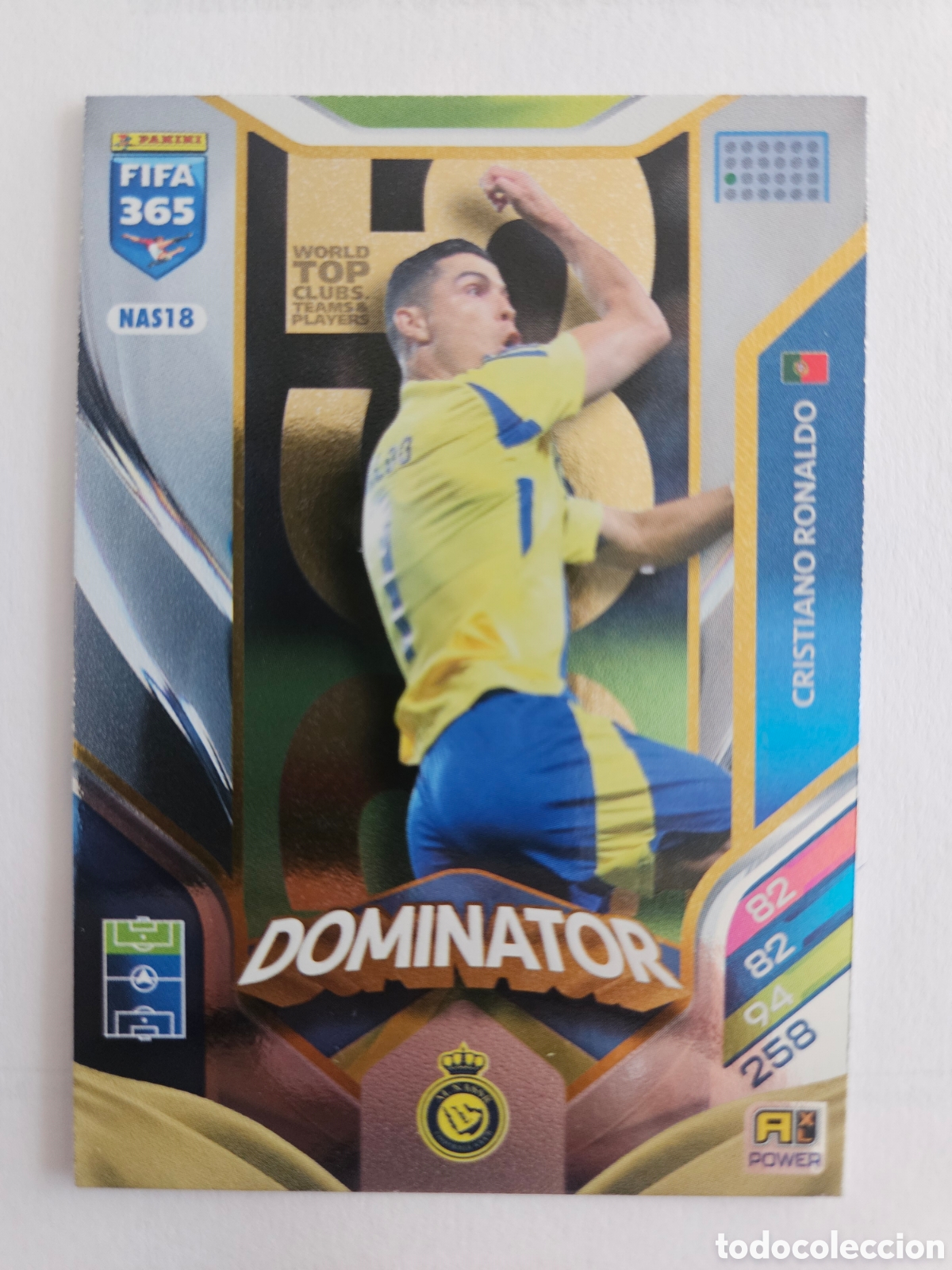 Cromos de f&uacute;tbol: FIFA 365 DOMINATOR CRISTIANO RONALDO ADRENALYN 2026 AL NASSR / NAS18