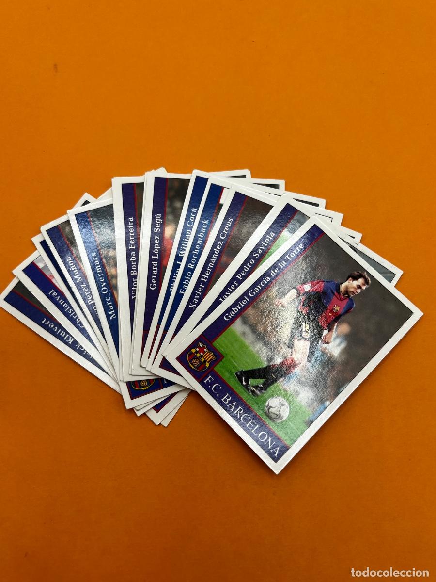 Cromos de f&uacute;tbol: LOTE 14 CROMOS. LAS FICHAS DE LA LIGA 2004. F.C. BARCELONA . CROMOS NUEVOS. TODOS DIFERENTES.