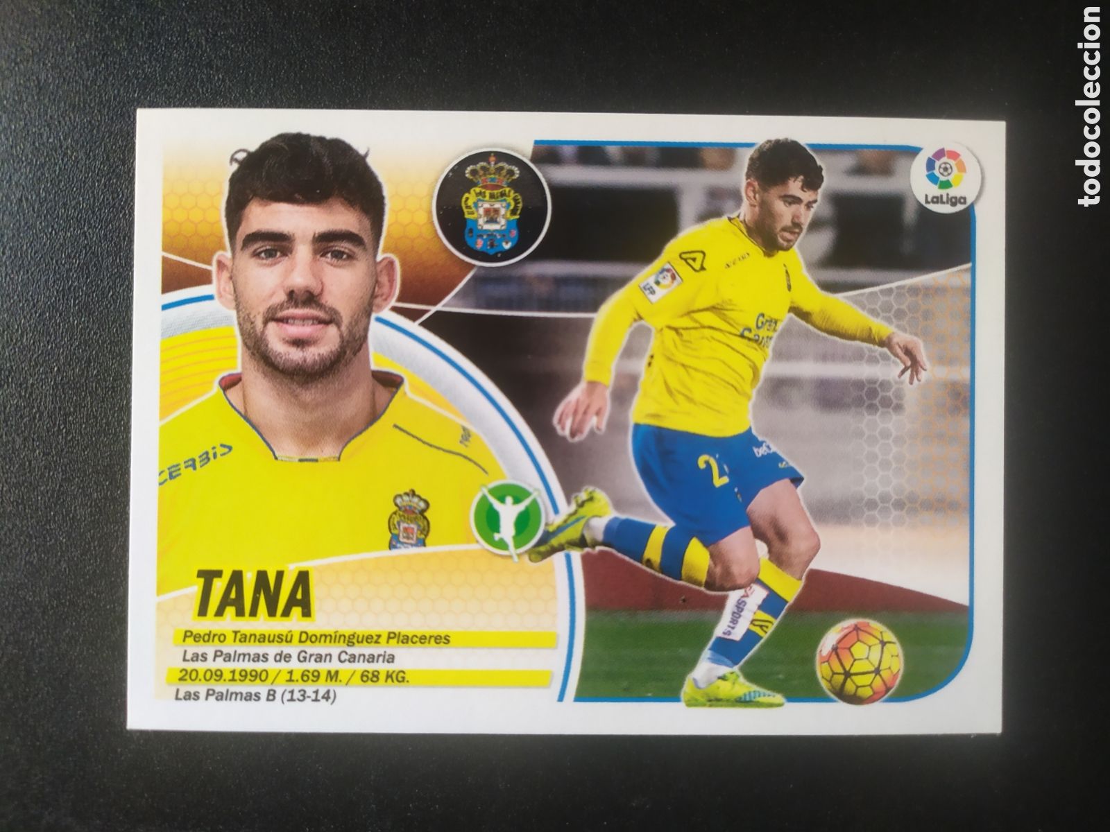 Cromos de f&uacute;tbol: Liga este 2016 2017 16 17 panini Tana n&deg; 14 Las Palmas logo viejo
