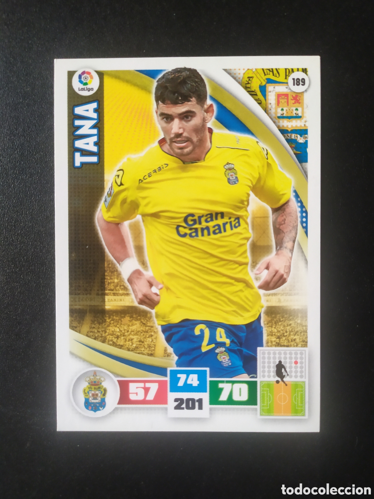 Cromos de f&uacute;tbol: Adrenalyn 2015 2016 15 16 panini Tana n&deg; 189 Las Palmas