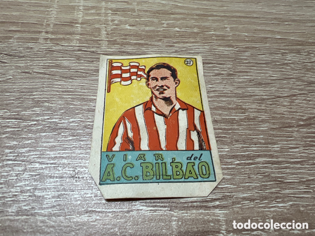 Figurine di Calcio: 1939 VIAR A.C.BILBAO N&ordm;27 BRUGUERA SIN PEGAR