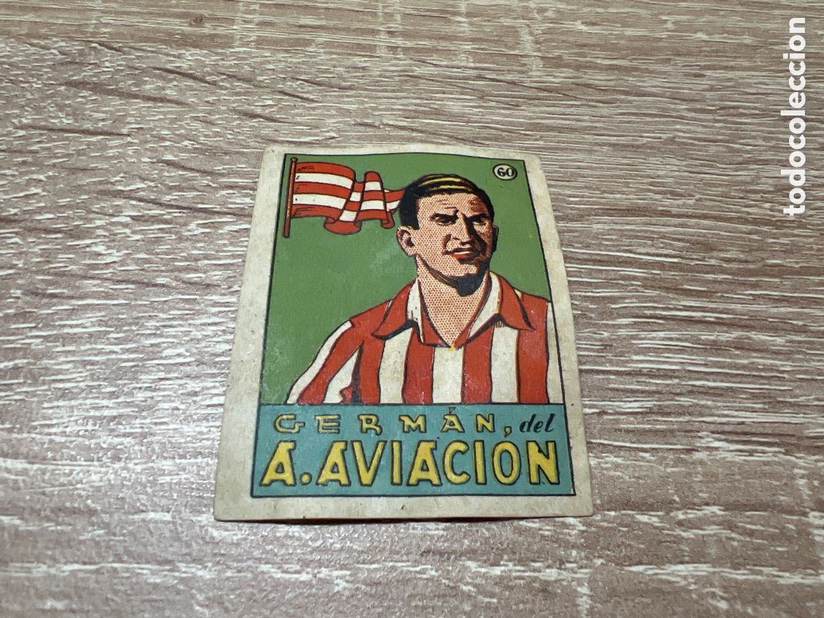 Cromos de f&uacute;tbol: 1939 GERMAN AT AVIACION F.C. N&ordm; 60 BRUGUERA SIN PEGAR
