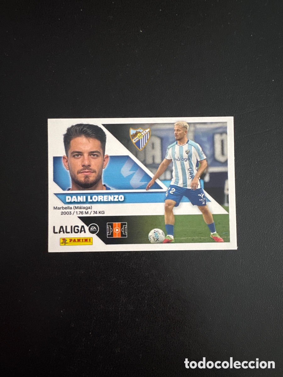 Cromos de f&uacute;tbol: DANI LORENZO M&Aacute;LAGA NUMERO 12 LIGA ESTE 2026 2027
