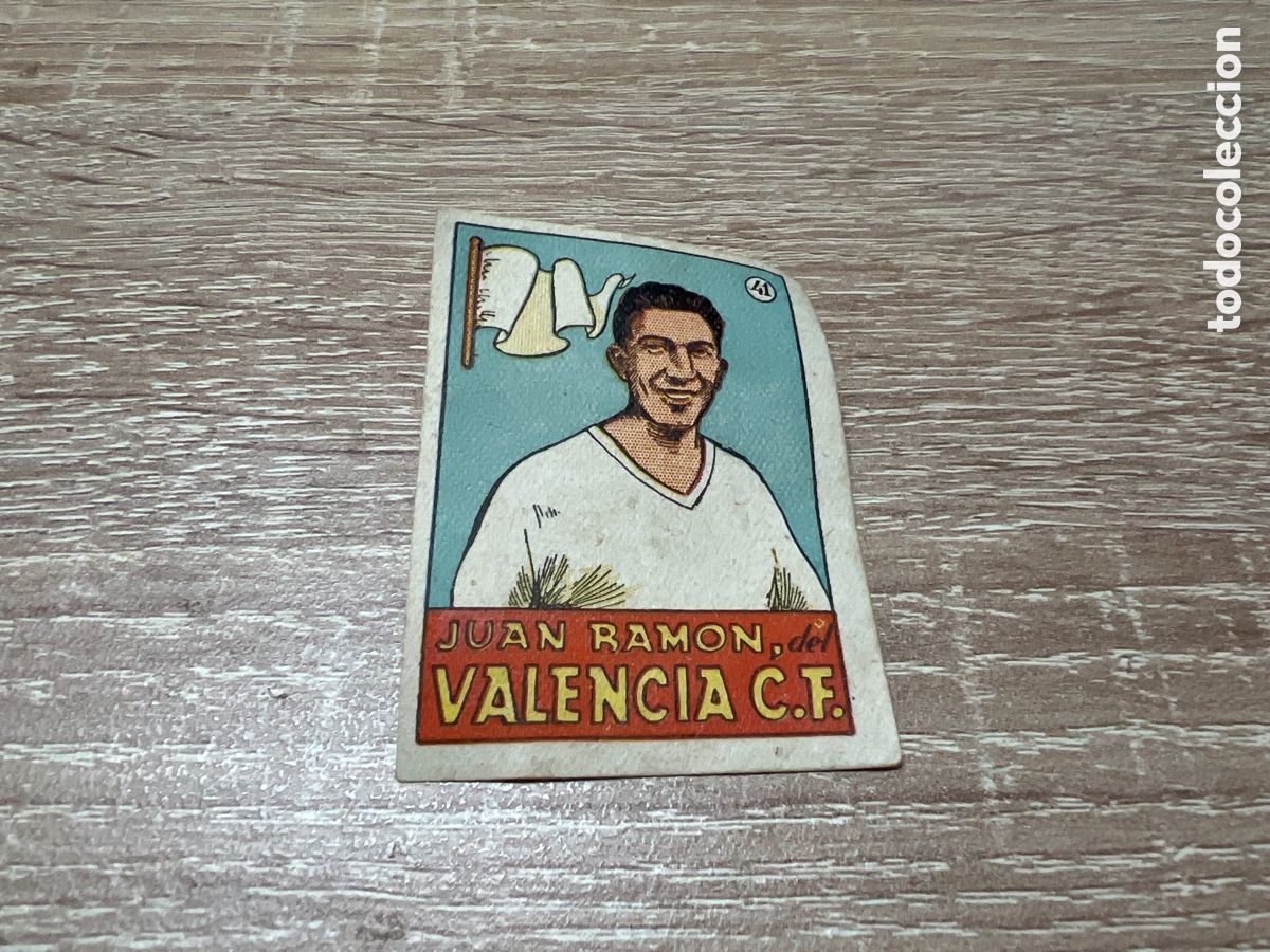 Figurine di Calcio: 1939 JUAN RAMON VALENCIA CF N&ordm; 64 BRUGUERA
