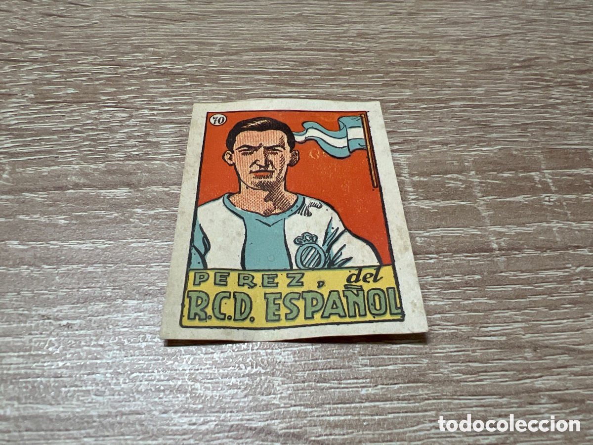Cromos de f&uacute;tbol: 1939 PEREZ RCD ESPA&Ntilde;OL N&ordm; 70 BRUGUERA