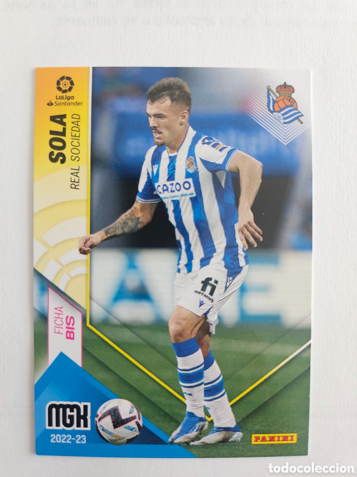 Cromos de f&uacute;tbol: 284 BIS SOLA REAL SOCIEDAD FICHAS ALBUM MEGACRACKS 2022 2023 22 23