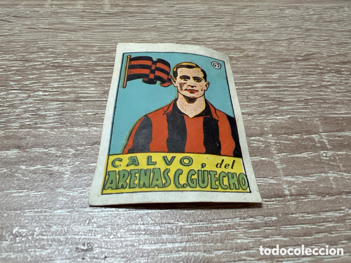 Cromos de f&uacute;tbol: 1939 CALVO ARENAS GUECHO N&ordm; 63 BRUGUERA