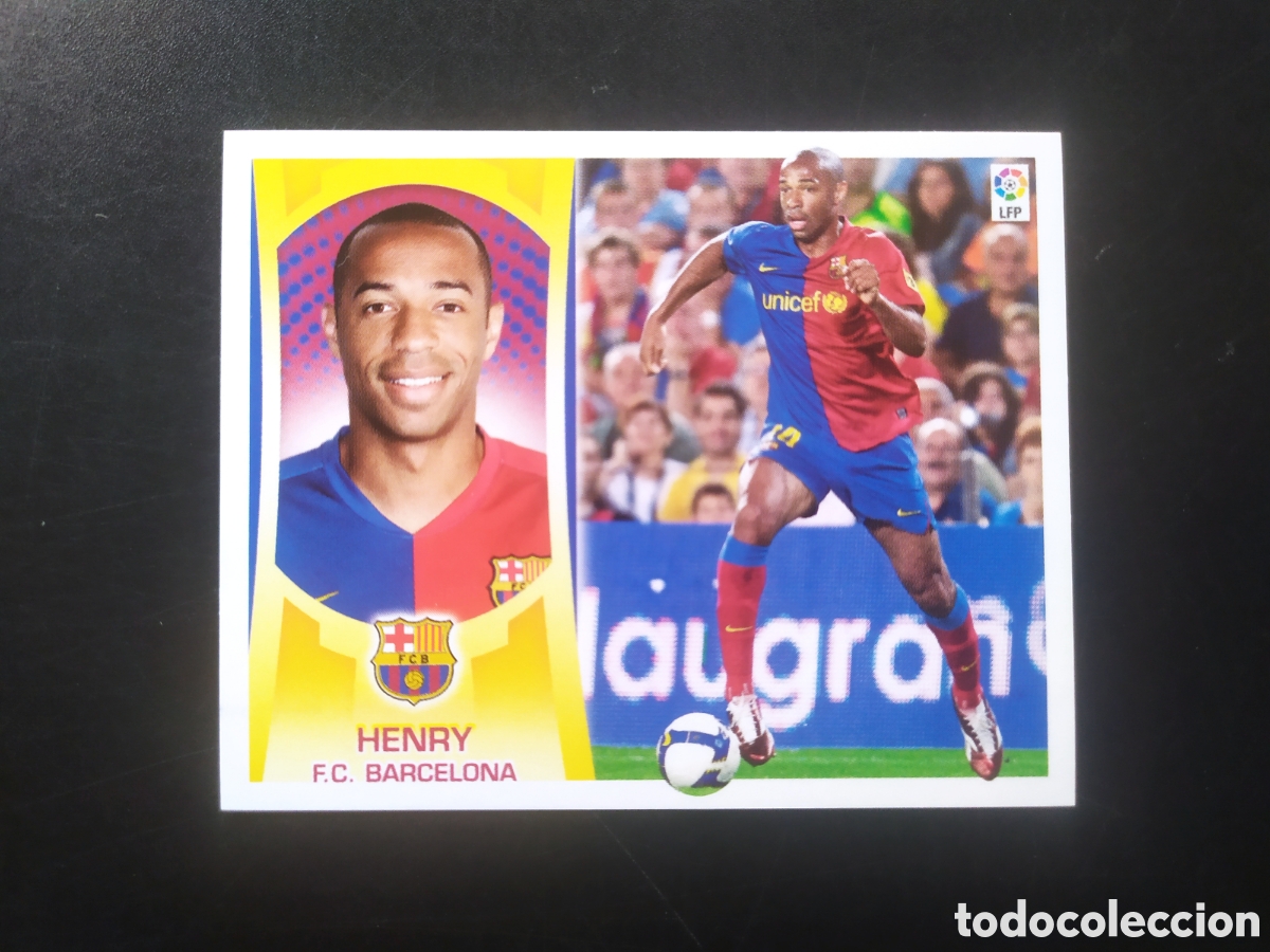 Cromos de f&uacute;tbol: Liga este 2009 2010 09 10 panini Henry n&deg; 14 Barcelona
