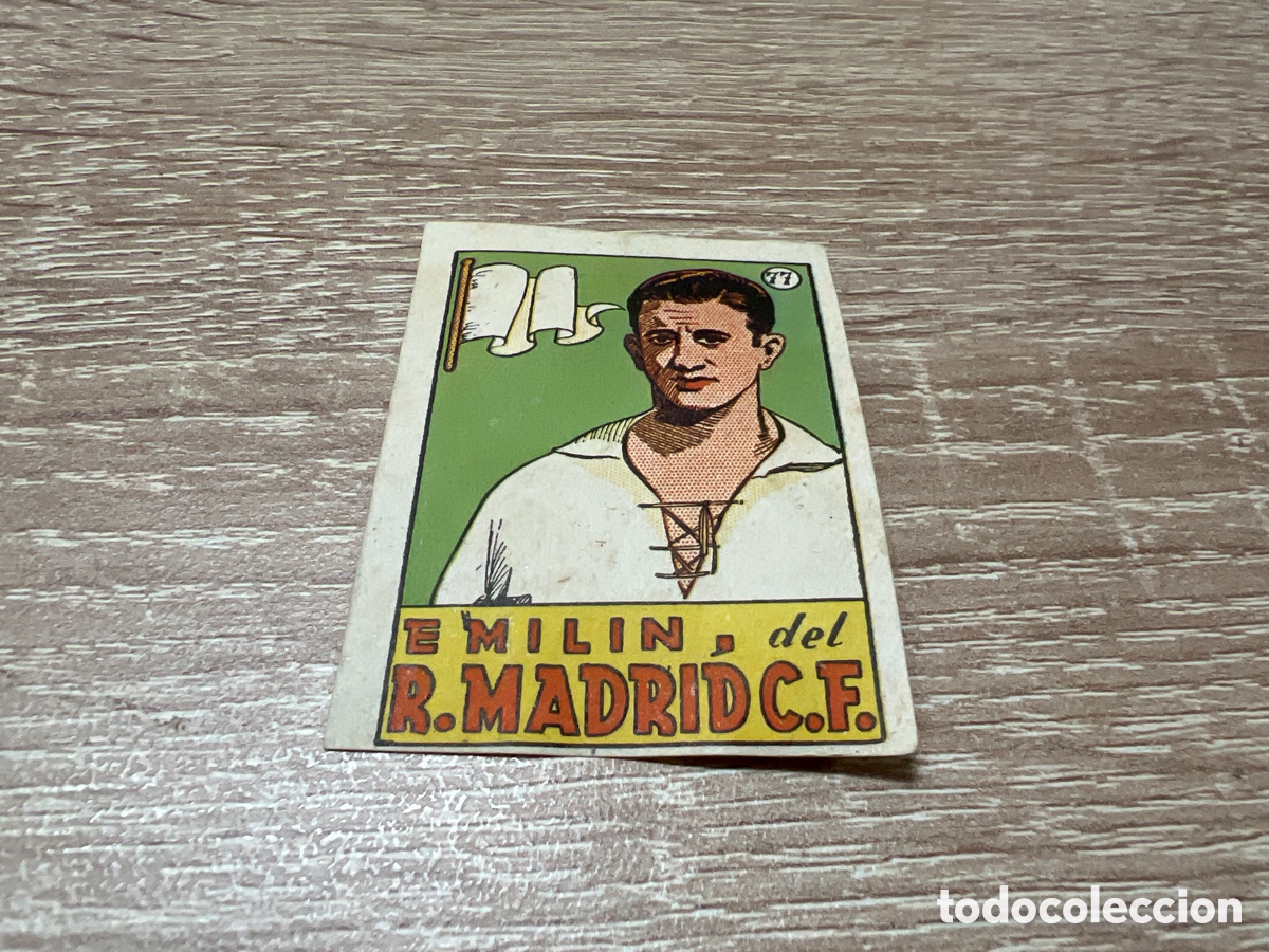 Figurine di Calcio: 1939 EMILIN R.MADRID C.F. N&ordm; 77 BRUGUERA