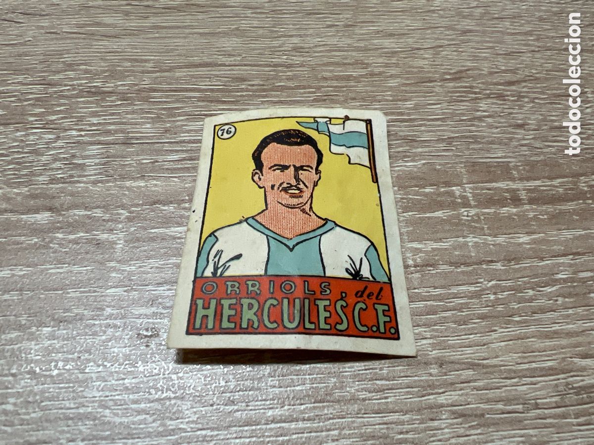 Figurine di Calcio: 1939 ORRIOLS HERCULES C.F. N&ordm; 76 BRUGUERA