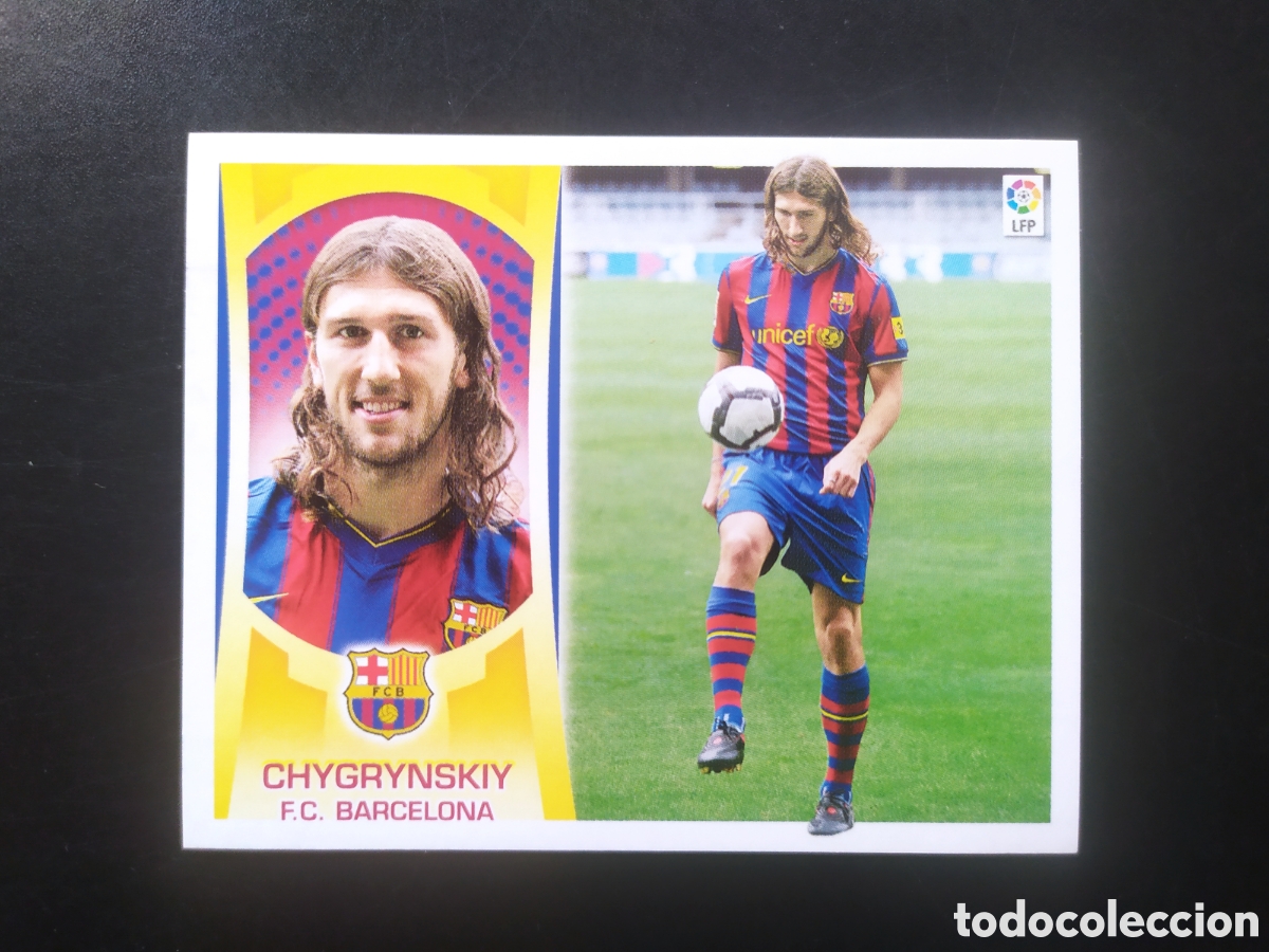 Cromos de f&uacute;tbol: Liga este 2009 2010 09 10 panini Chygrynskiy fichaje corregido n&ordm; 48 Barcelona
