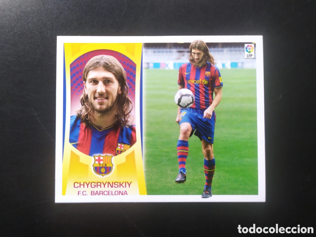 Cromos de f&uacute;tbol: Liga este 2009 2010 09 10 panini Chygrynskiy fichaje error n&ordm; 48 Barcelona