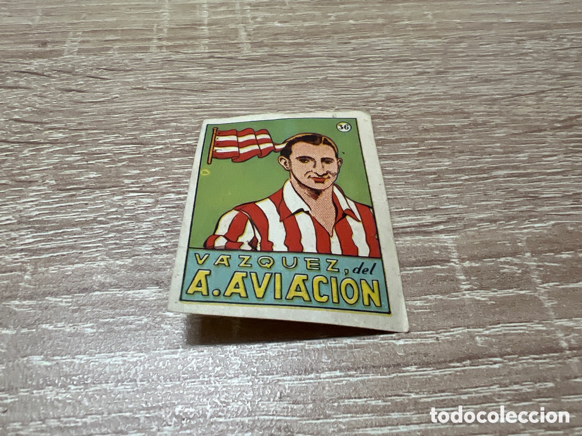 Fu&szlig;ball-Sticker: 1939 VAZQUEZ A.AVIACION N&ordm; 36 BRUGUERA