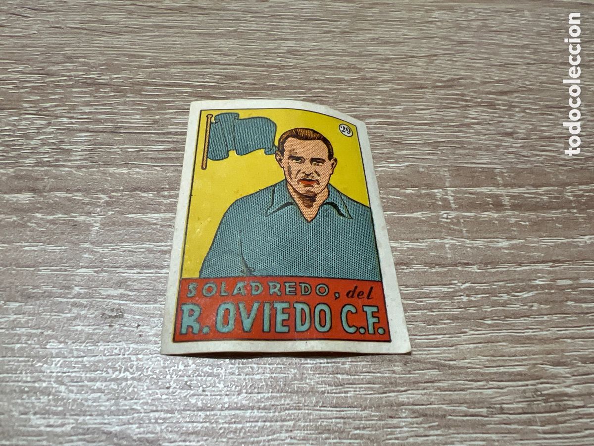 Fu&szlig;ball-Sticker: 1939 SOLADREDO R.OVIEDO N&ordm; 29 BRUGUERA