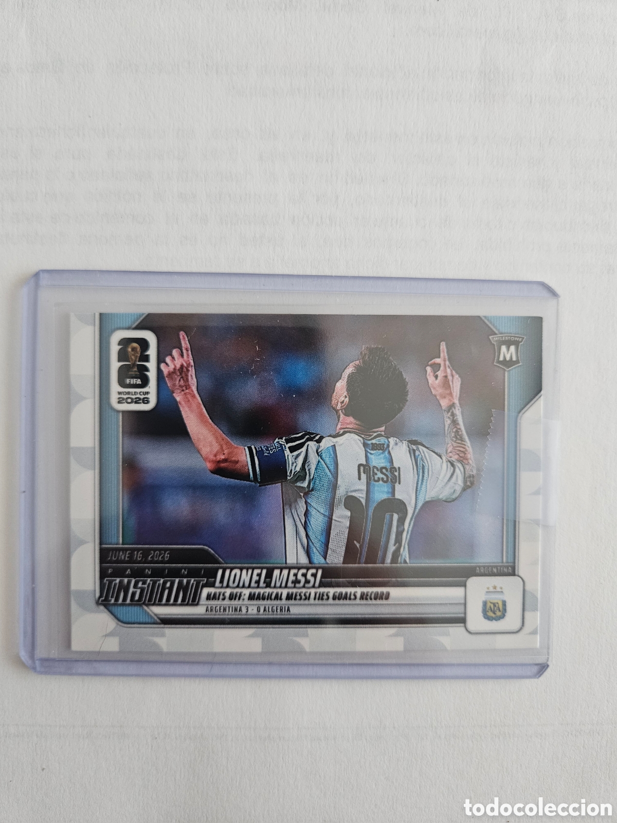 Cromos de f&uacute;tbol: PANINI INSTANT FIFA WORLD CUP 2026 N&ordm; 46 LIONEL MESSI (ARGENTINA)