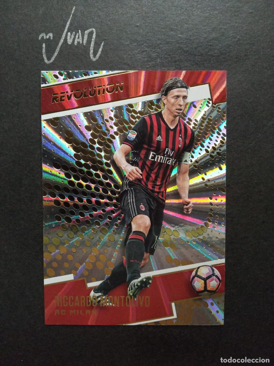 Cromos de f&uacute;tbol: N&ordm; 18 PARALELA SUNBURST MONTOLIVO AC MILAN ITALIA ⚽ PANINI &reg; REVOLUTION FIFA 2017 2018 17 18 NUEVO