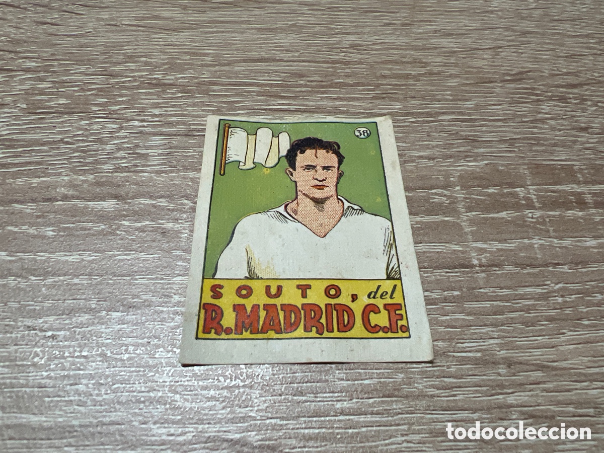Cartes &agrave; collectionner de Football: 1939 SOUTO R.MADRID C.F. N&ordm; 38 BRUGUERA