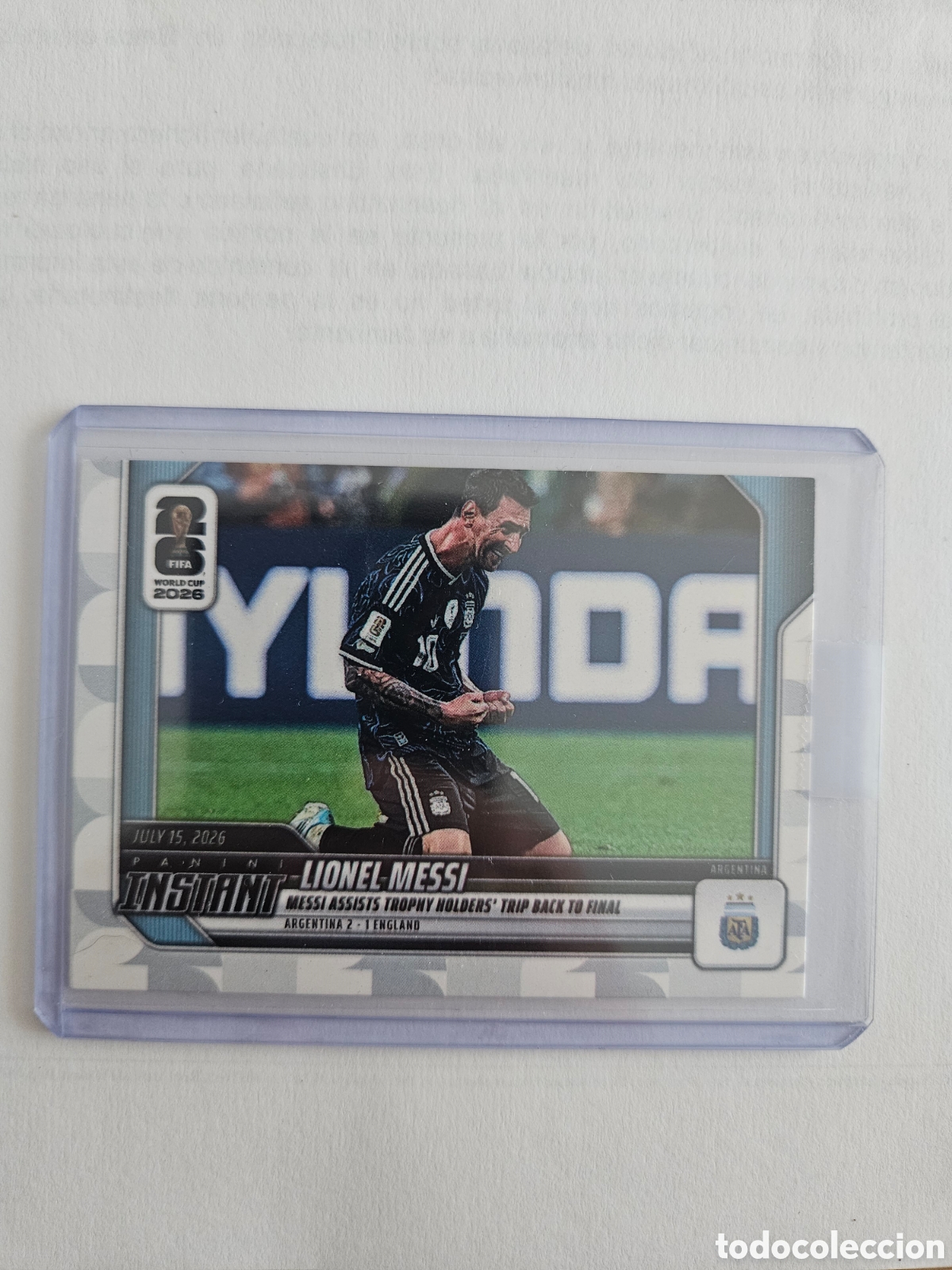 Cromos de f&uacute;tbol: PANINI INSTANT FIFA WORLD CUP 2026 N&ordm; 235 LIONEL MESSI (ARGENTINA)