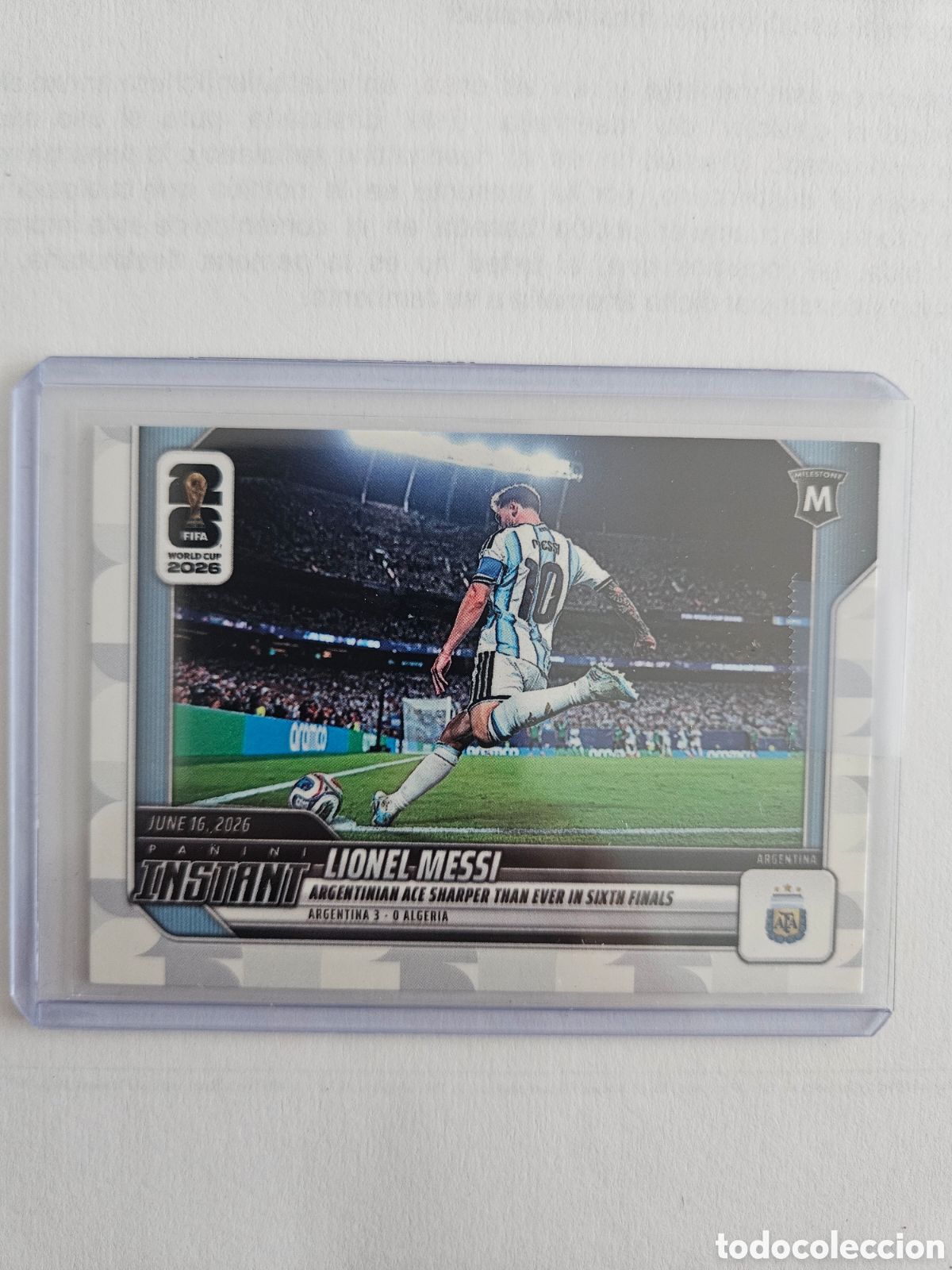 Cromos de f&uacute;tbol: PANINI INSTANT FIFA WORLD CUP 2026 N&ordm; 45 LIONEL MESSI (ARGENTINA)