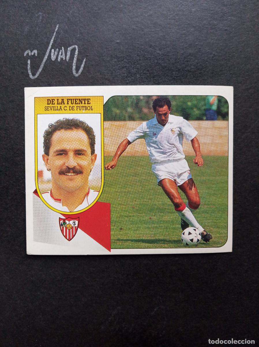 Cromos de f&uacute;tbol: DE LA FUENTE SEVILLA ESPA&Ntilde;A MUNDIAL 2026 ⚽ EDICIONES ESTE &reg; 1991 1992 LIGA 91 92 SIN PEGAR NUNCA