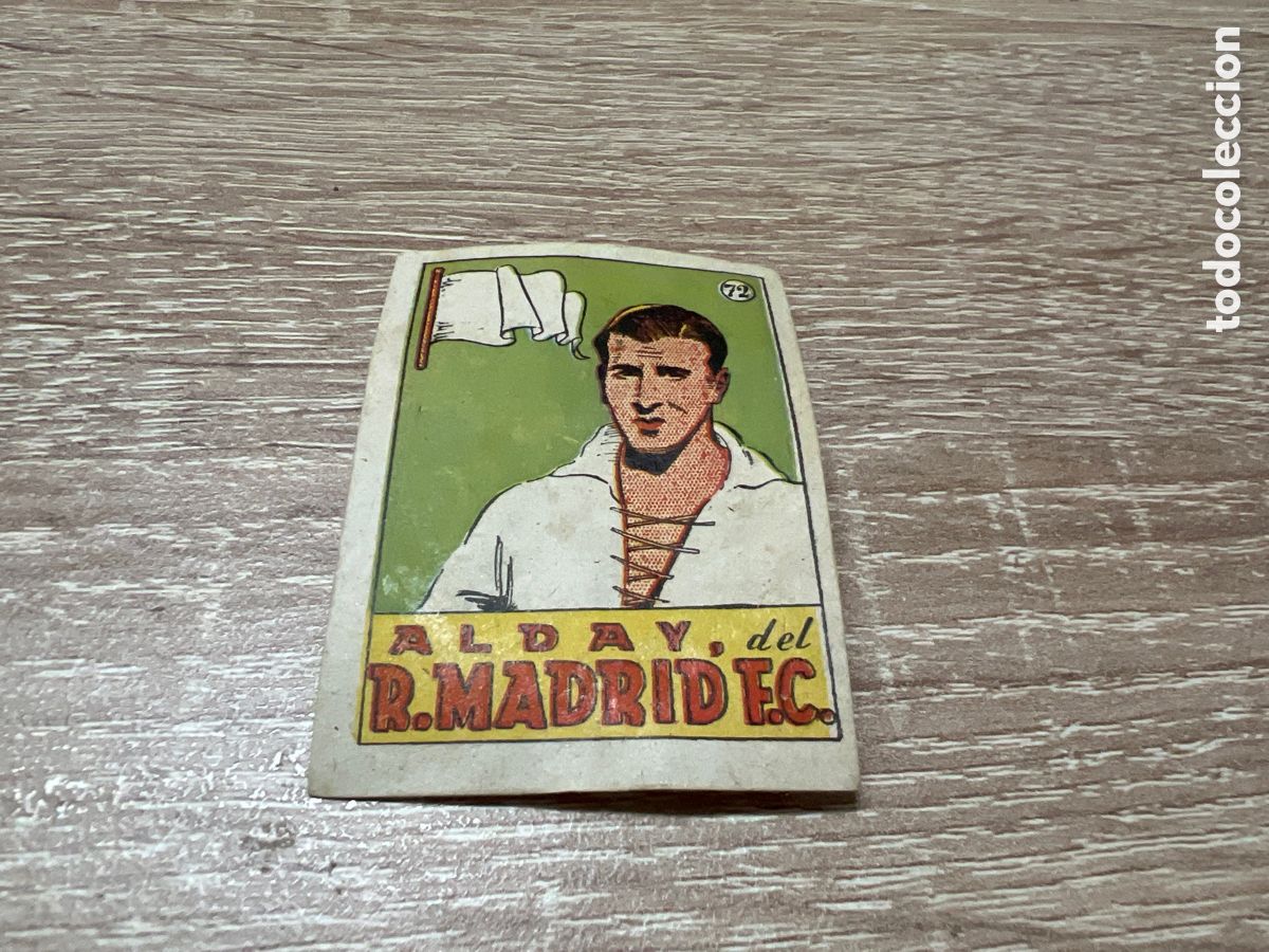 Cartes &agrave; collectionner de Football: 1939 ALDAY R.MADRID F.C. N&ordm; 72 BRUGUERA