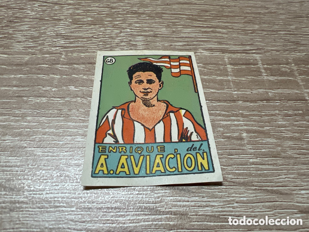 Cromos de Futebol: 1939 ENRIQUE A.AVIACION N&ordm; 68 BRUGUERA