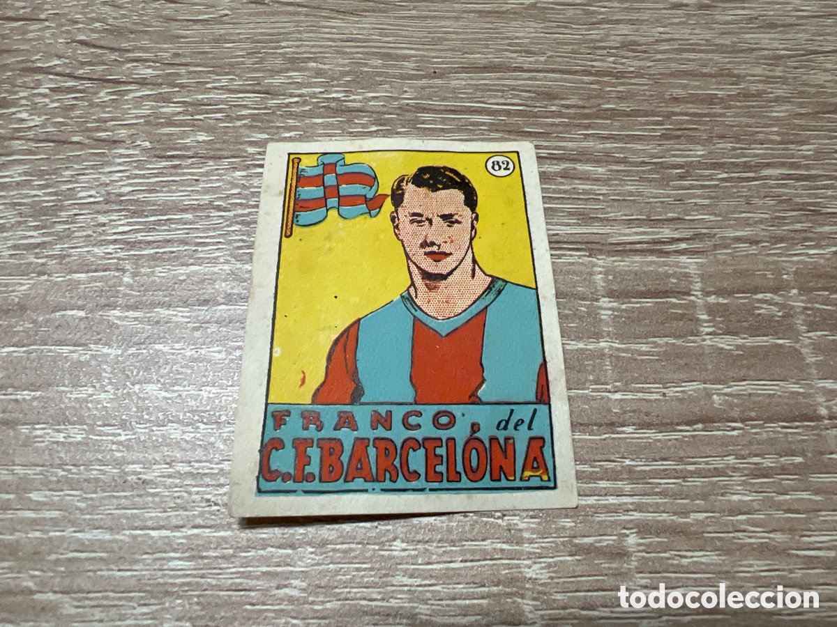 Cromos de Futebol: 1939 FRANCO C.F. BARCELONA N&ordm; 82 BRUGUERA