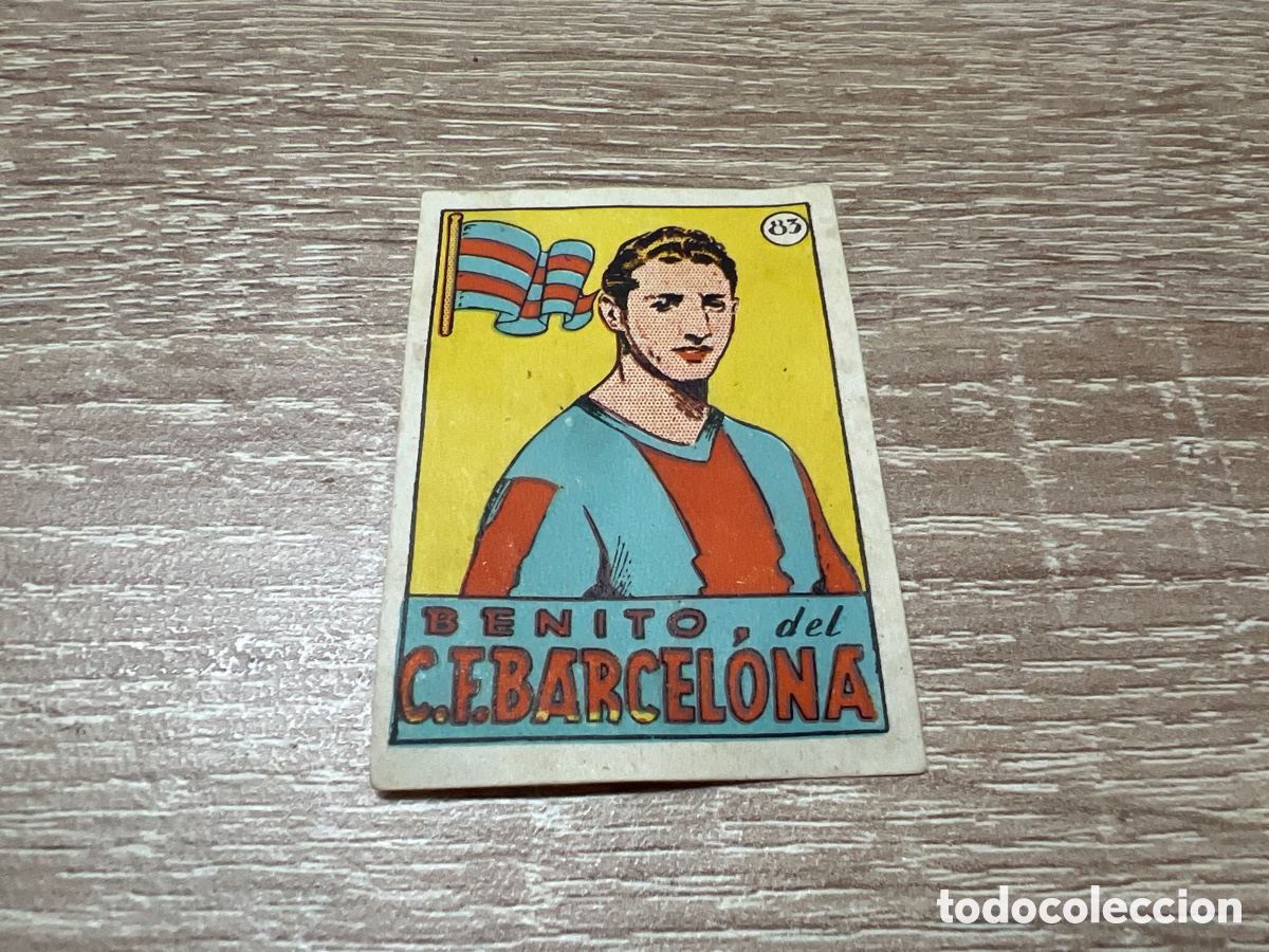 Cromos de Futebol: 1939 BENITO C.F. BARCELONA N&ordm; 83 BRUGUERA