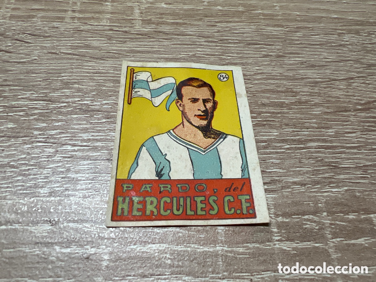 Cromos de Futebol: 1939 PARDO HERCULES C.F. N&ordm; 84 BRUGUERA