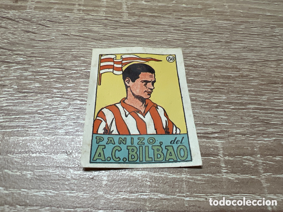 Cromos de Futebol: 1939 PANIZO A.C.BILBAO N&ordm; 80 BRUGUERA
